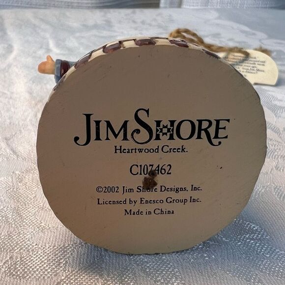 Jim Shore 2002 Angel Heartwood Creek Hanging Ornament C107462 Collectible Tag - Picture 7 of 8